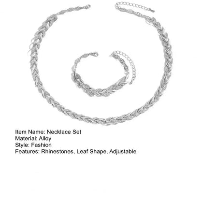 Womens Necklace and Bracelet Jewelry Set