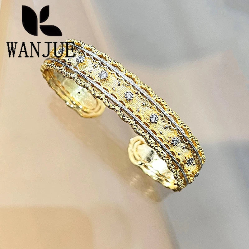 Fashion trend women's luxury jewelry retro personality exquisite bracelet wedding party holiday gift