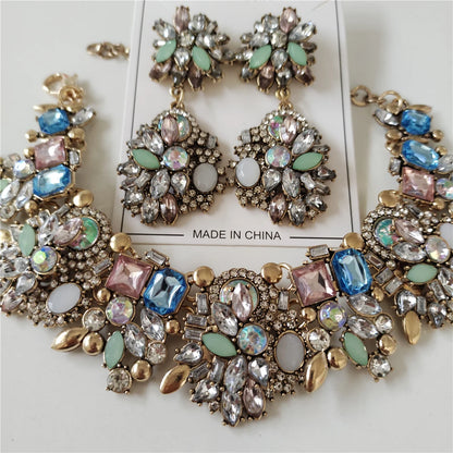 2025 New Luxury Crystal Rhinestone Jewelry Sets