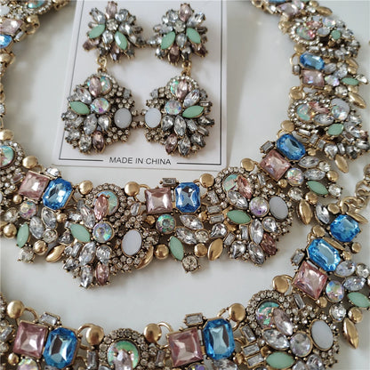 2025 New Luxury Crystal Rhinestone Jewelry Sets