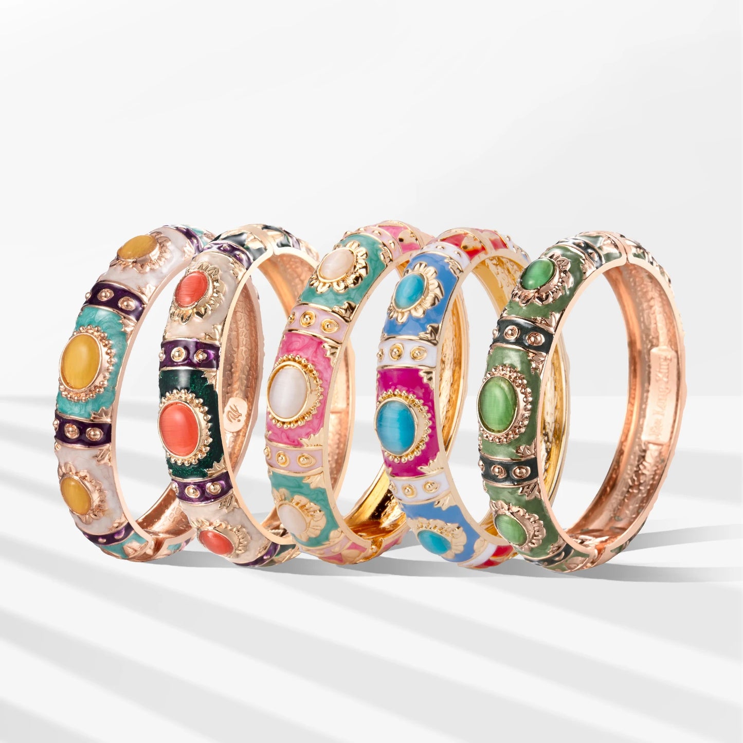 Enamel Bracelet For Women Bangle On Hand Hawaiian India Cloisonne African Jewelry Women's Hand Bracelets Bohemian Designer Gifts