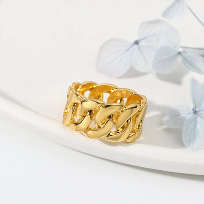 Women's Gold Ring Classic Chain Ring Gorgeous Jewelry Gifts Luxury Quality Jewelry Rings For Man Woman