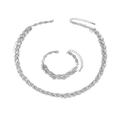 Womens Necklace and Bracelet Jewelry Set