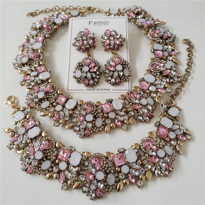 2025 New Luxury Crystal Rhinestone Jewelry Sets