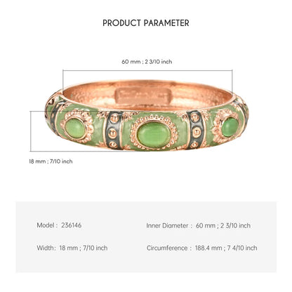 Enamel Bracelet For Women Bangle On Hand Hawaiian India Cloisonne African Jewelry Women's Hand Bracelets Bohemian Designer Gifts