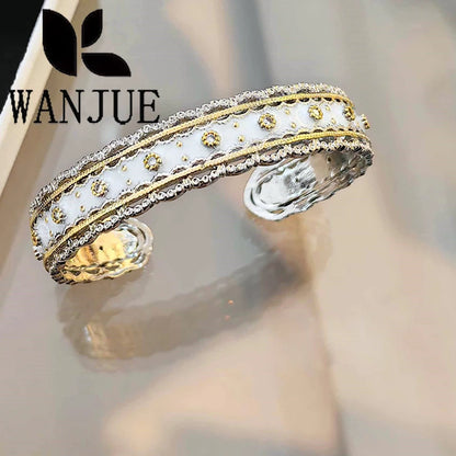 Fashion trend women's luxury jewelry retro personality exquisite bracelet wedding party holiday gift