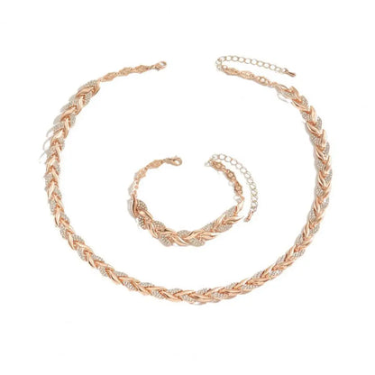Womens Necklace and Bracelet Jewelry Set