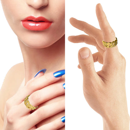 Women's Gold Ring Classic Chain Ring Gorgeous Jewelry Gifts Luxury Quality Jewelry Rings For Man Woman